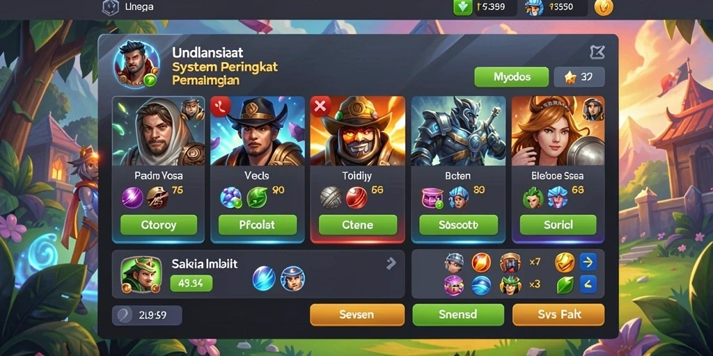 Fitur sosial untuk berinteraksi dengan pemain lain.