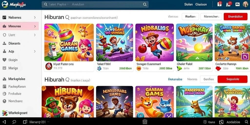 Screenshot event hadiah mingguan yang menarik.
